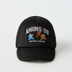 Zara Black Among Us Kids Hat